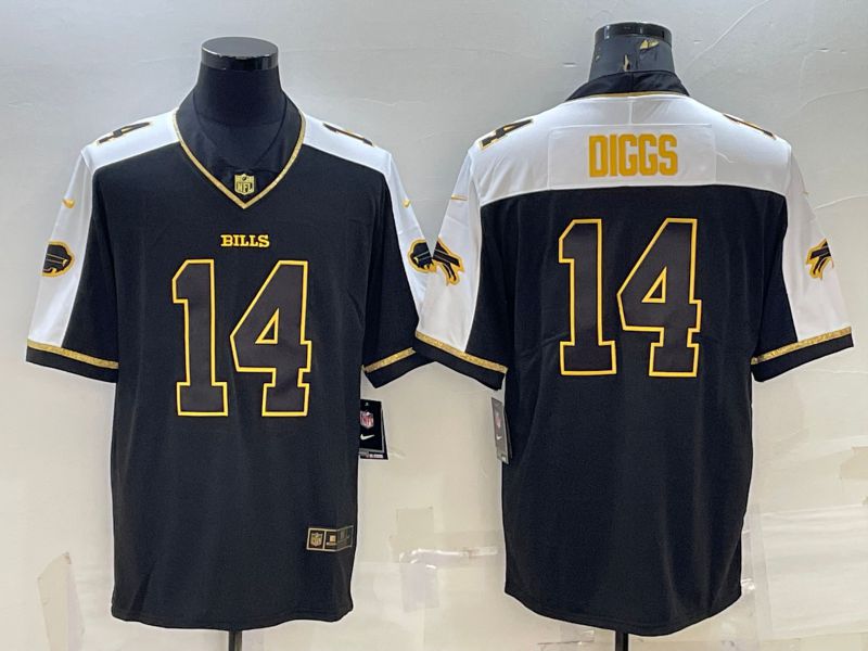 Men Buffalo Bills #14 Diggs Black Thanksgiving 2022 Nike Limited Vapor Untouchable NFL Jersey